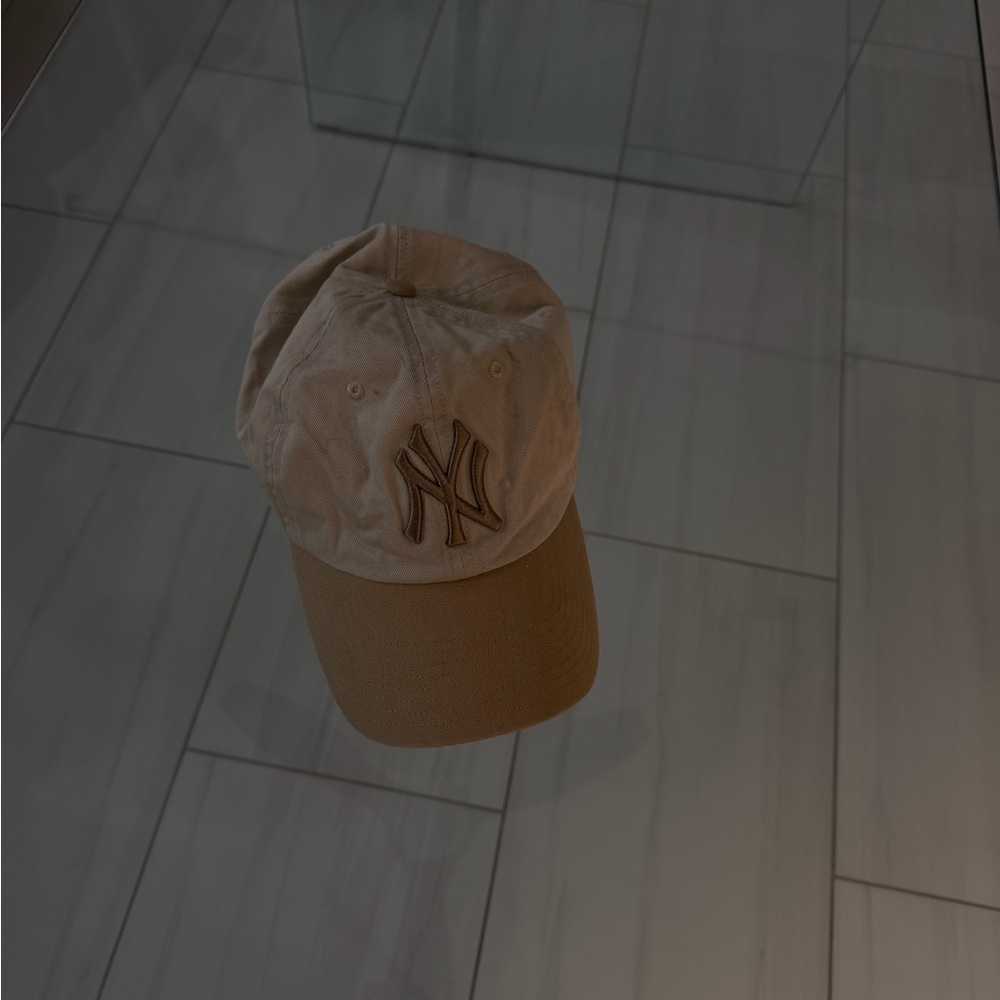 Tan Baseball Cap with Logo